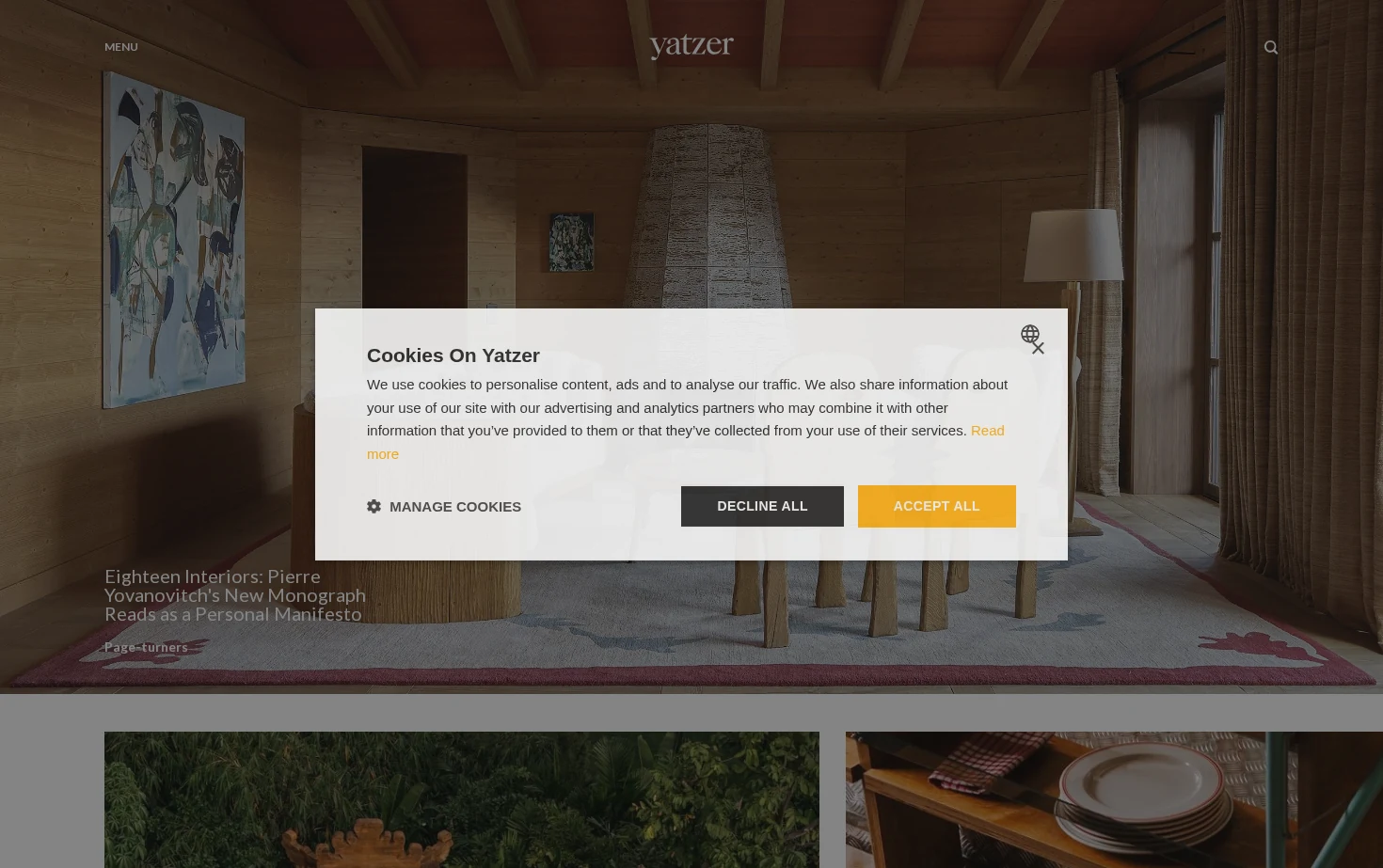 Yatzer 页面快照